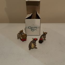Charming Tails “Three Wise Mice” Figurine Set of 3