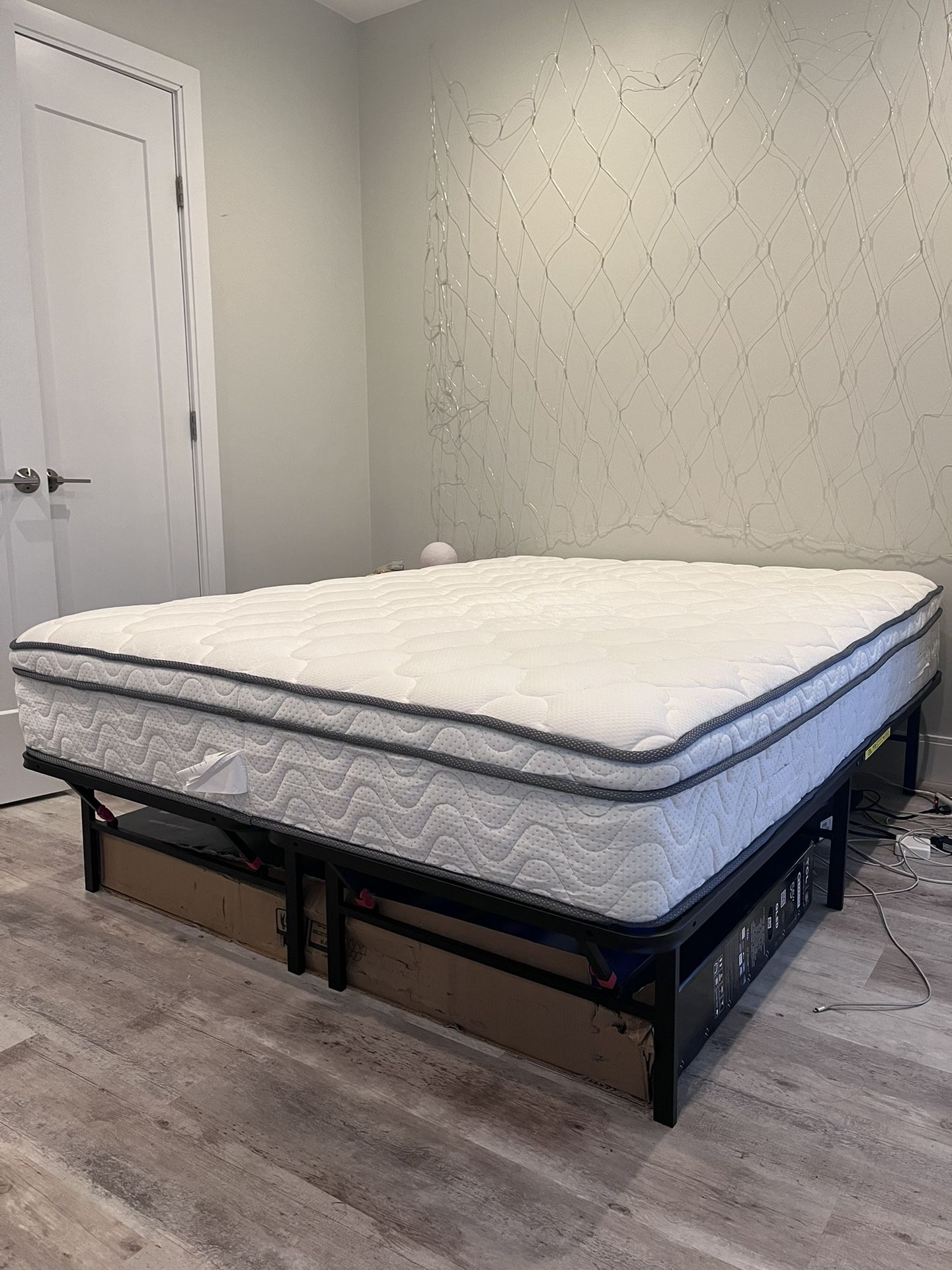 Queen Mattress WITH Bed Frame