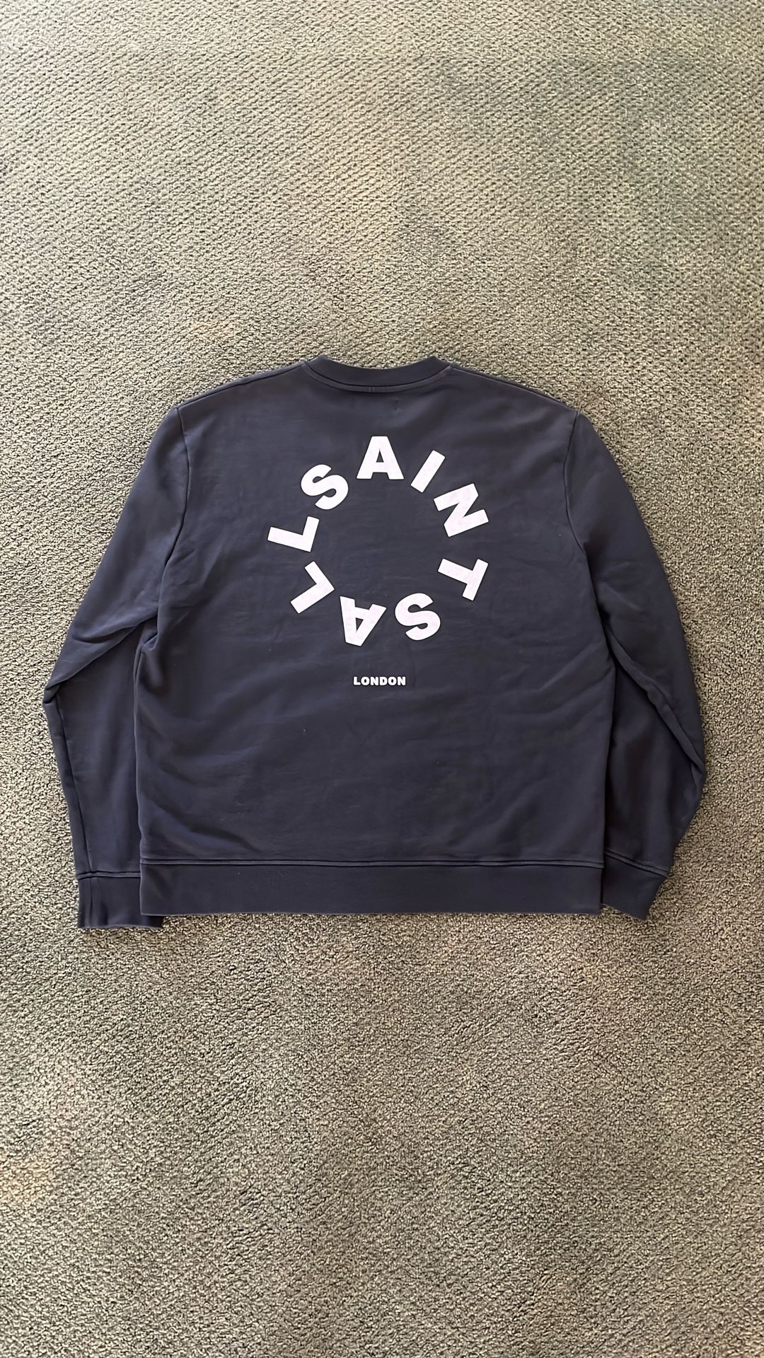 Brand New AllSaints Crewneck Sweatshirt (Black, Size Medium)