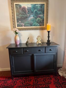 Gorgeous Butcher Block Table Top Buffet Stand