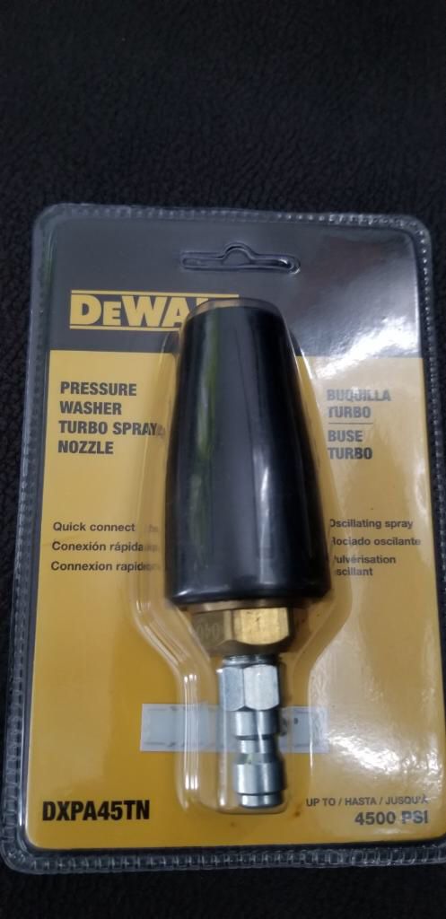 Dewalt pressure washer turbo nozzle