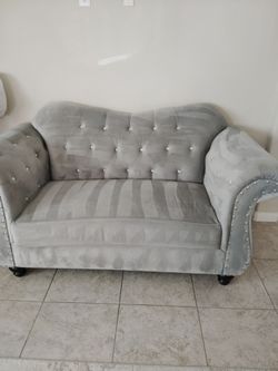 Loveseat and sofa velvet moving sale
