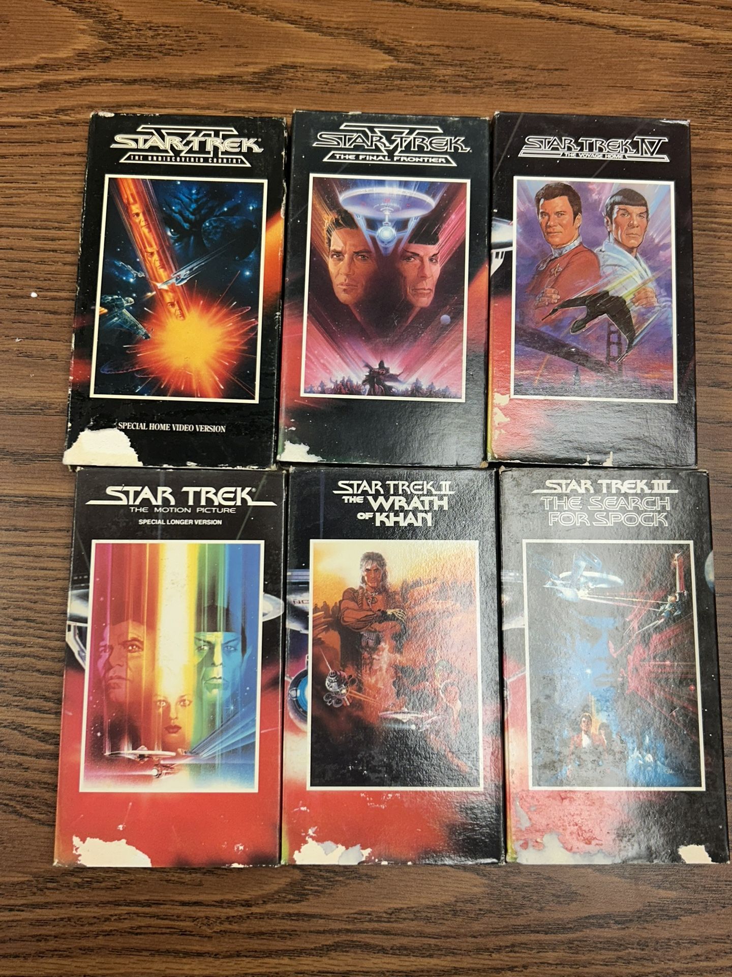 Vintage Star Trek Movie Collection - VHS Tapes - Set of 6