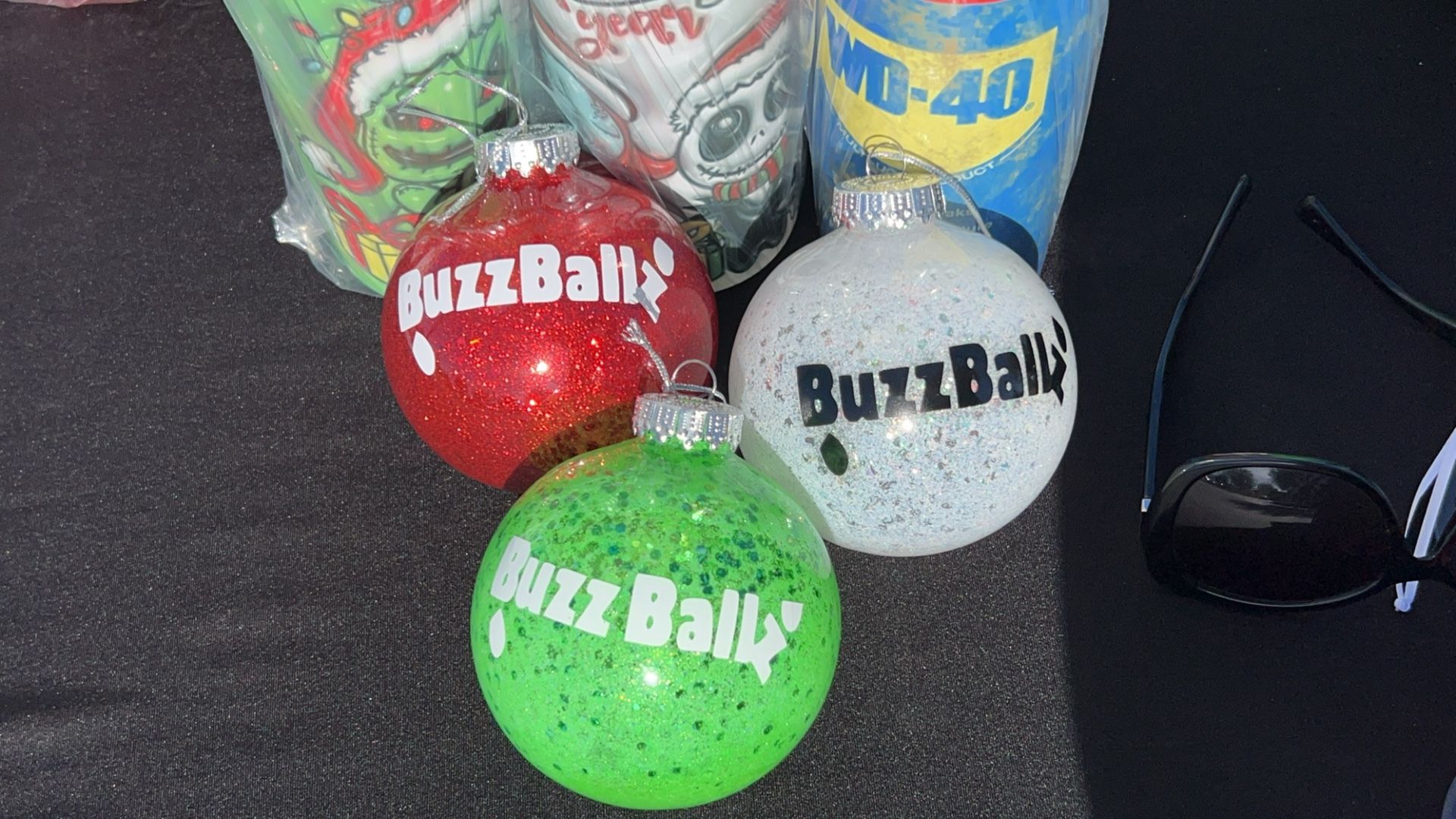 Buzz ballz Glitter Ornaments 