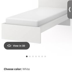 Ikea Twin Bed  with Mattress  (2)