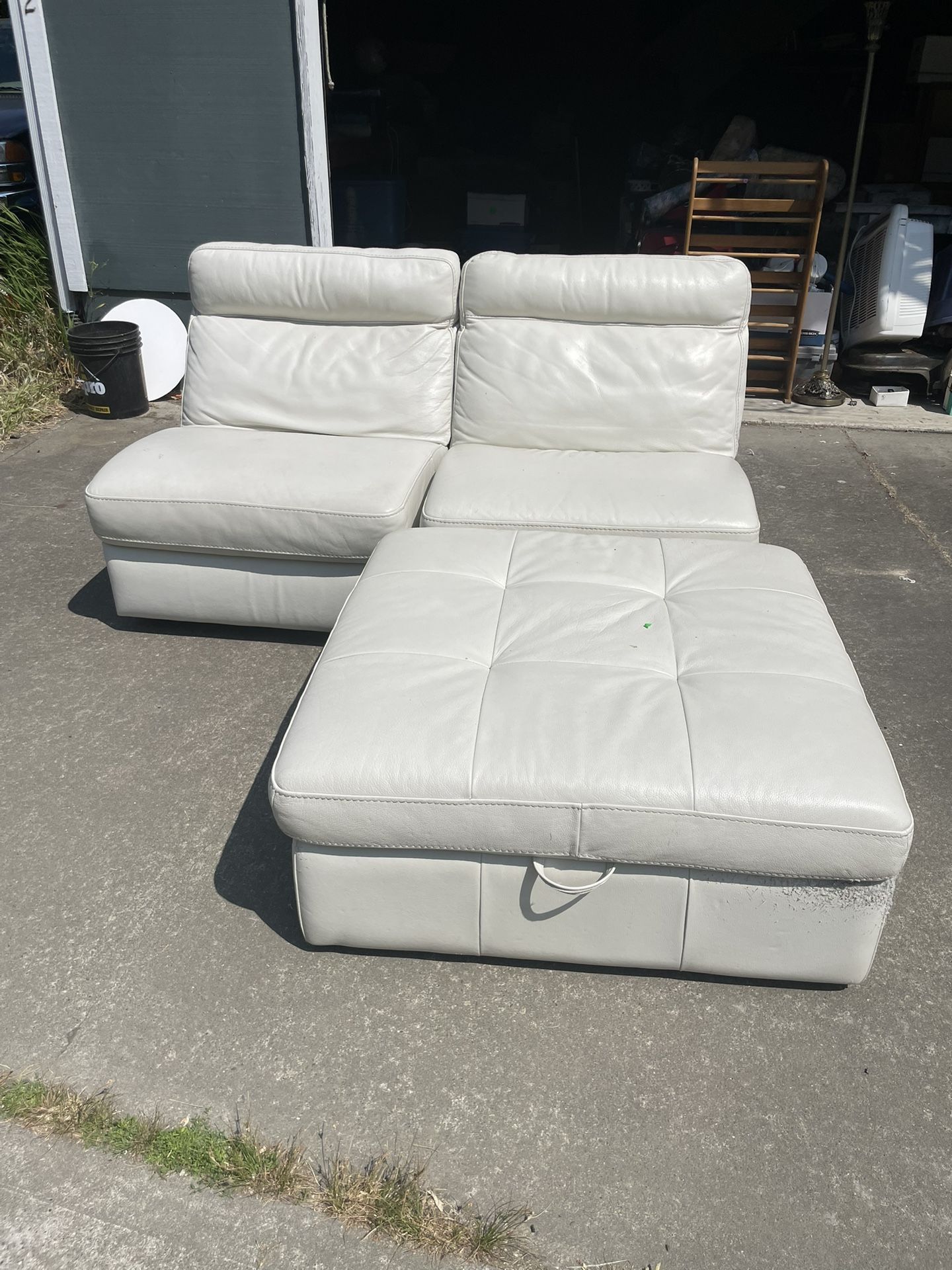 Leather Loveseat