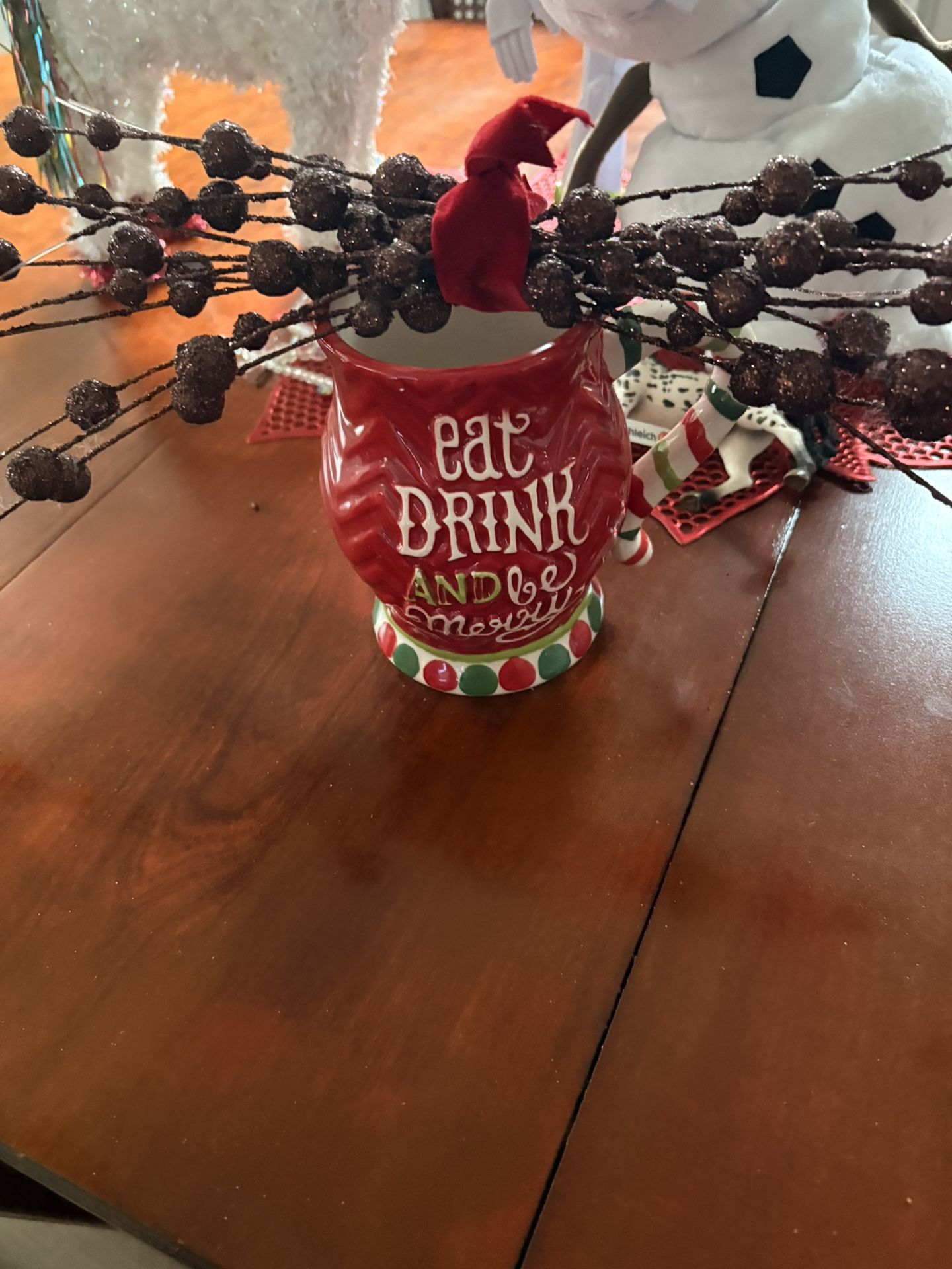 Christmas Mug With Candy Cane Handle