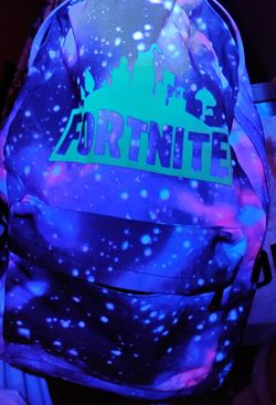 Glow In The Dark Neon Fortnite Galaxy Backpack 