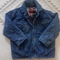 NWT Levi's Premium Womens Size Large Blue Reversible Oversized Trucker Jacket Unisex