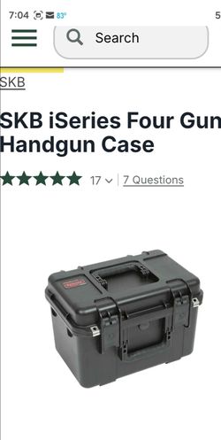 Lockable hard case for multiple handguns