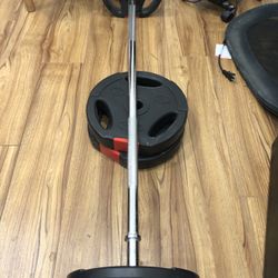 1in Barbell with 30 lbs of weight