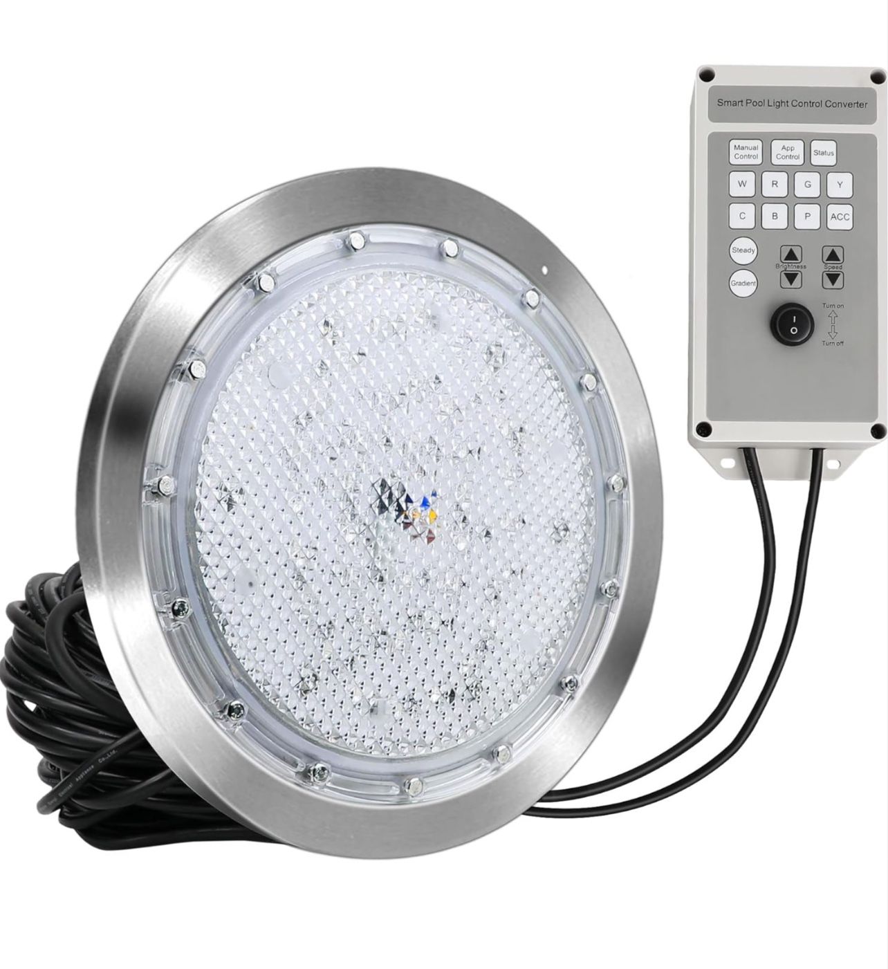Brand New In The Box- Pomeade SH101200 LED 10 Inch Pool Lights for inground Pools Waterproof with 100 Foot Cord, Pool Lights for Wet Niche,Included Co