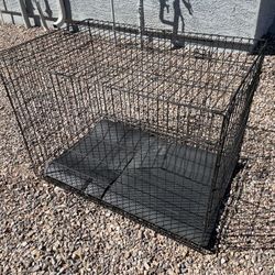 Large Metal Dog Crate With Two Doors