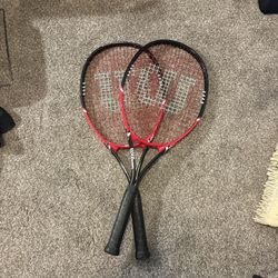 Set of Wilson Matrix Tennis Racquet