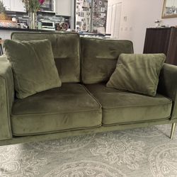 Green Velvet Couch