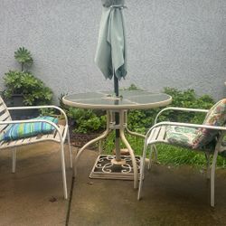 6 Pc Patio Furniture Set w/Umbrella