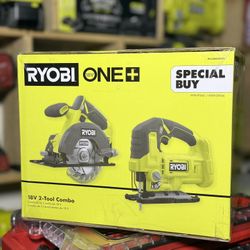 RYOBI ONE+ 18V Cordless 2-Tool Combo Kit with 5-1/2 in. Circular Saw and Jig Saw (Tools Only)