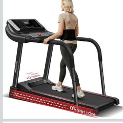 UMAY Fitness Treadmill with 20% Manual/Auto Incline, 42.5"×16.1" Extra-Wide Running Belt, 400LB Capacity, 3.5HP Motor & 8.7 MPH Speed for Home Workout