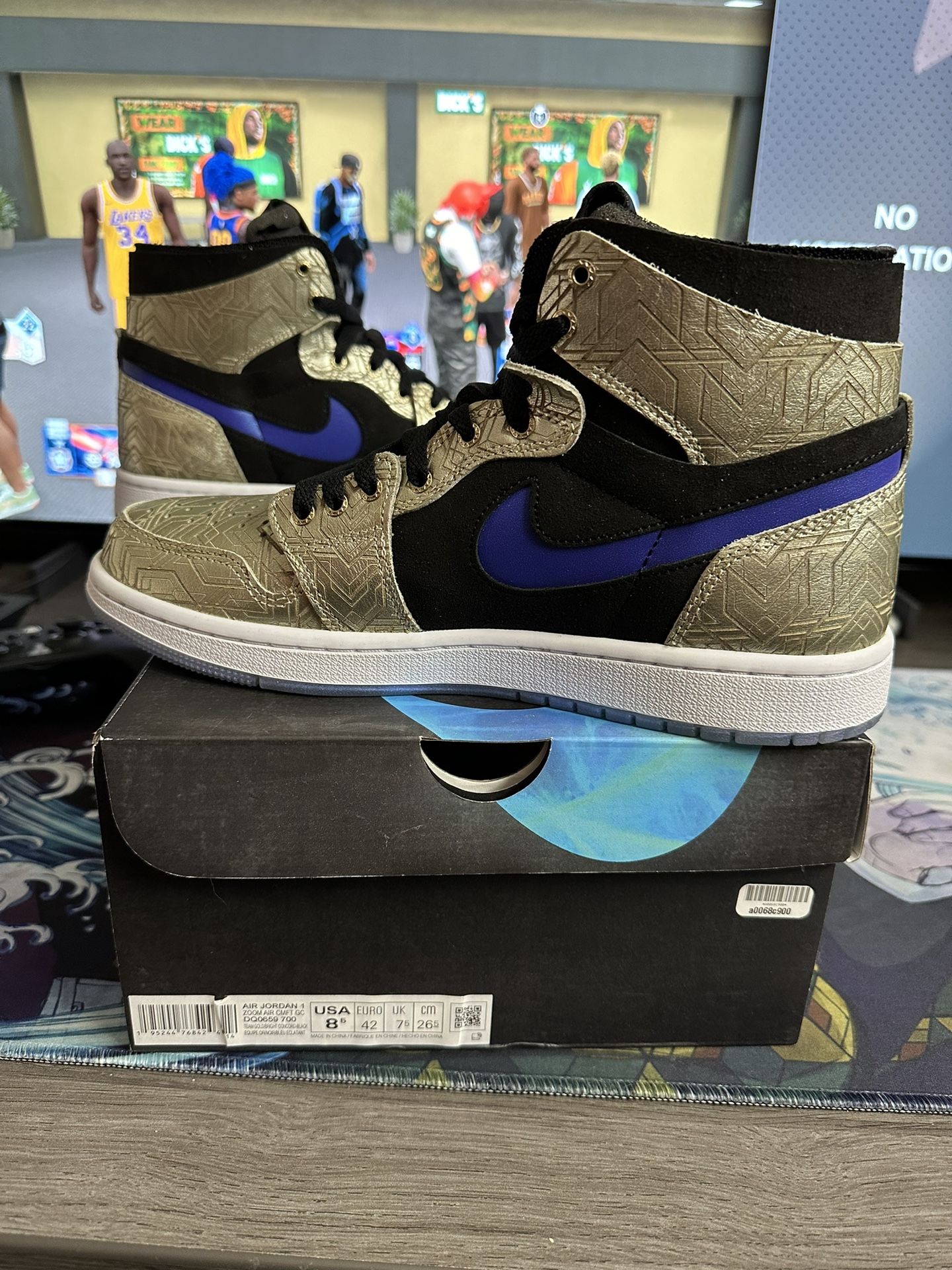 Aj1 Zoom Gold Laser