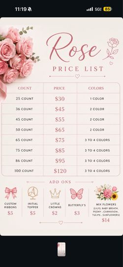 Flowers for sell
