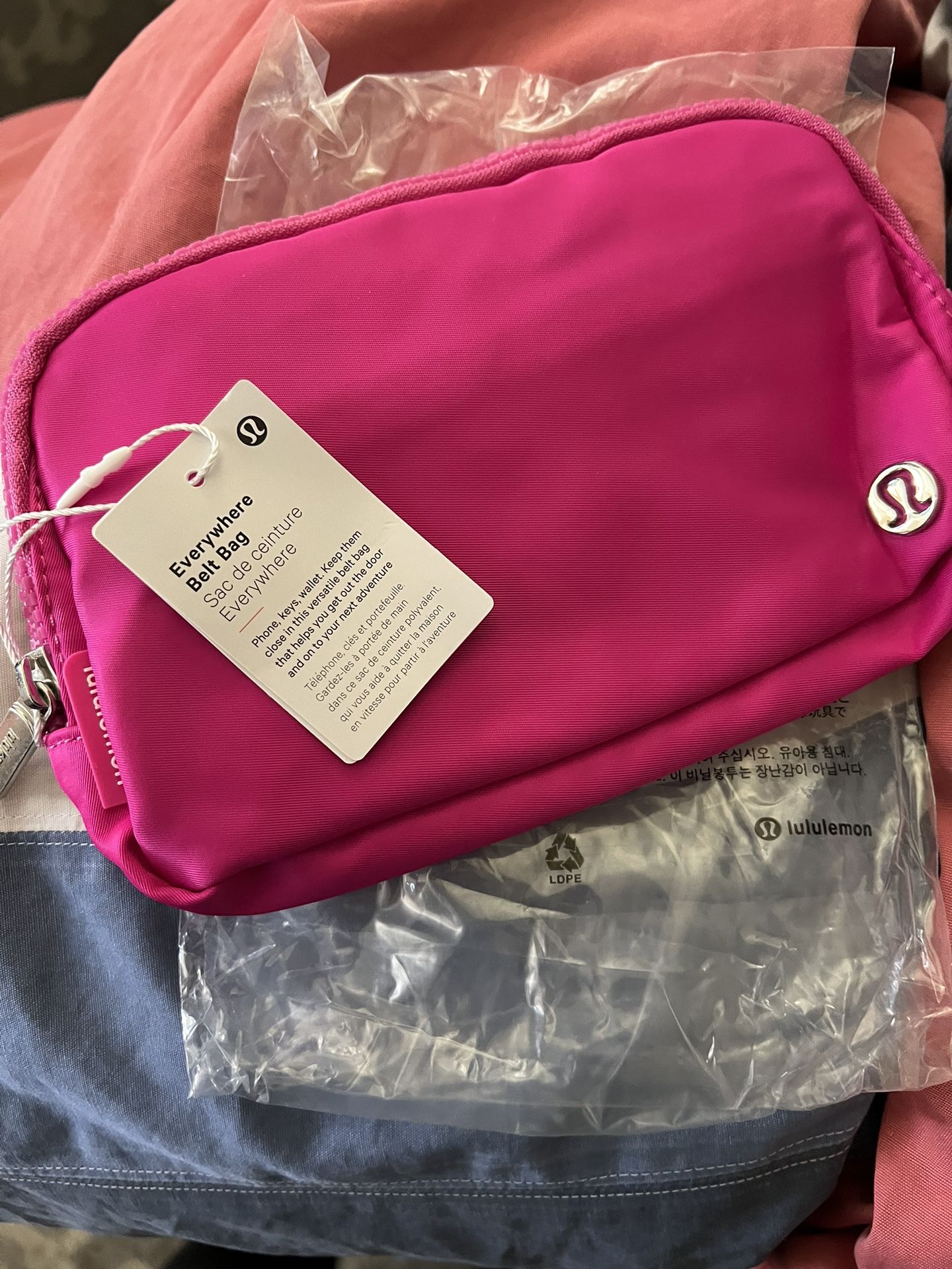lululemon everywhere belt bag misty pink (1 L) in Flush Pink, One Size lemon bunny Lululemon has lots of new
