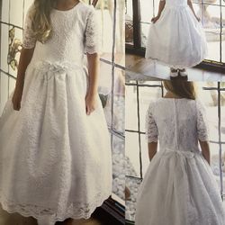 Primera Comunion Vestido Blanco. First Communion White Dress