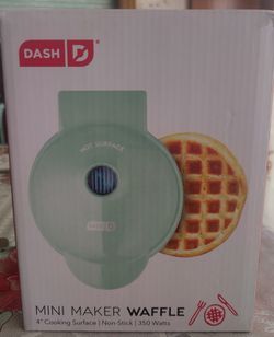 DASH Mini Waffle Stick Maker 4 inch, Aqua: Home  