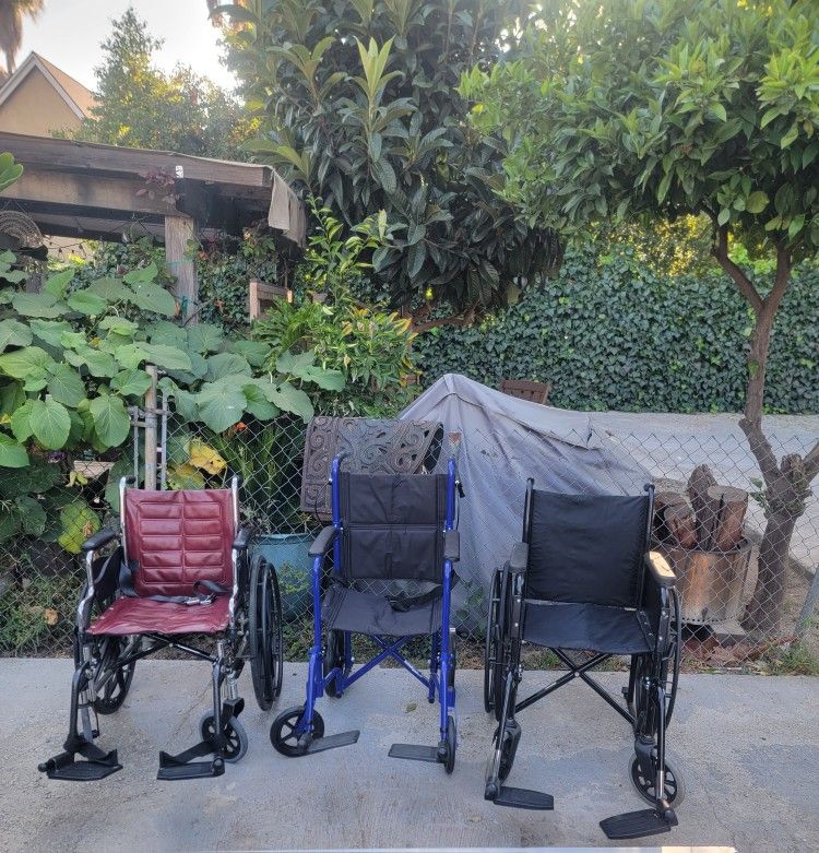 Invacare Wheelchair 18" & Invacare Atlas Lite Wheelchair 16" & Drive Wheelchair 16"