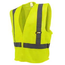 Safety Vest Class 3. High Visibility 6-Pocket Construction Vest (12 Pack)