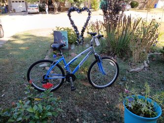 Schwinn bicycle , twenty six inch , twenty one speed , front shocks , new headlight , new taillight , great tires stops and works like it should
