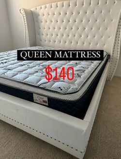 Queen size pillow top bamboo brand mattress new