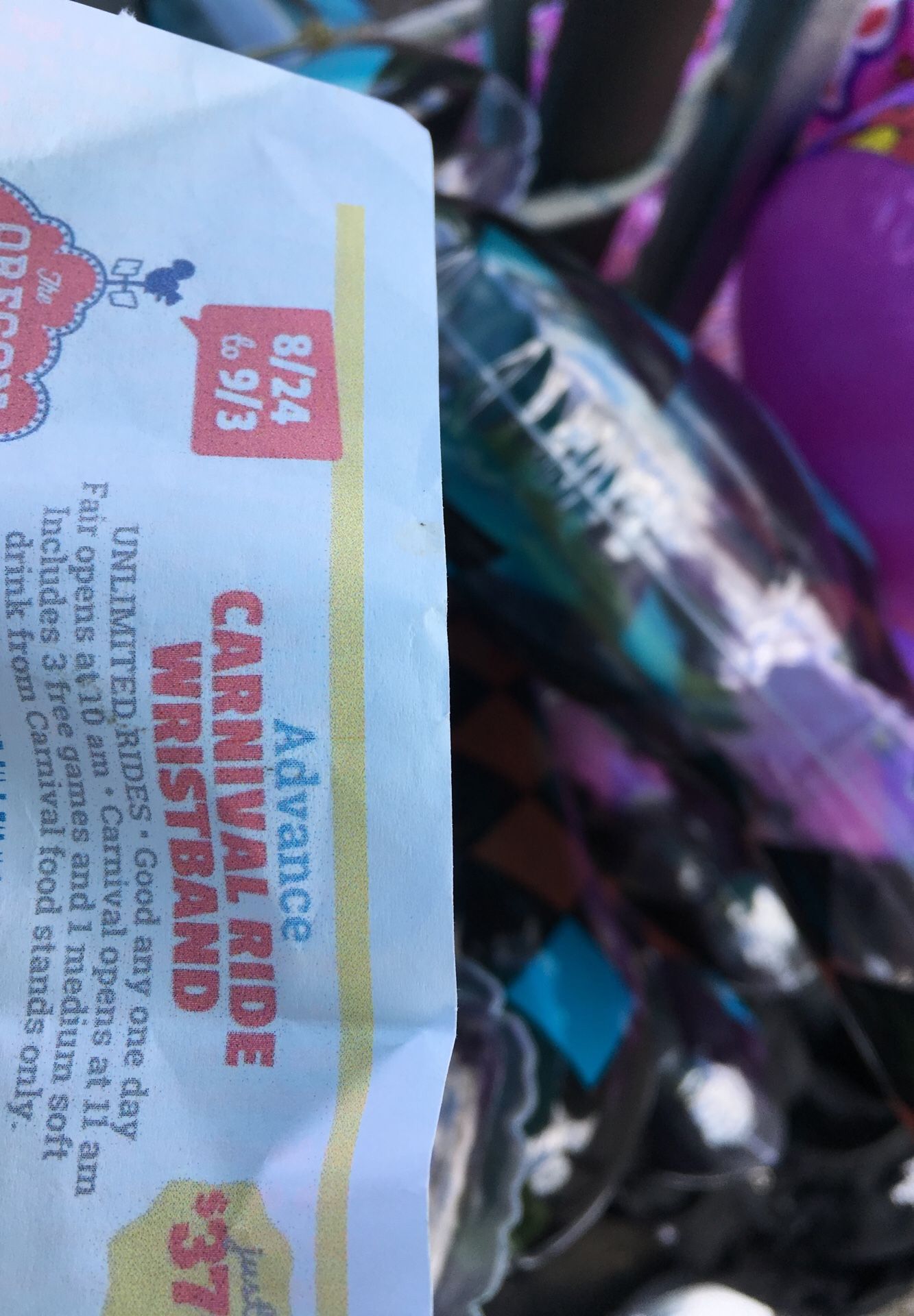 Oregon State fair WRISTBAND!