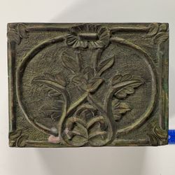 Green Floral Jewelry Box 