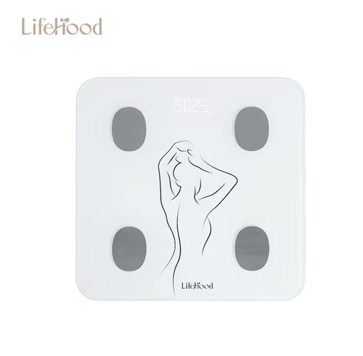 Lifehood Led bluetooth Digital Body Fat Analyzer Electronic BMI Scale with Water Fat Calorie Analysis Weight Loss Balance
