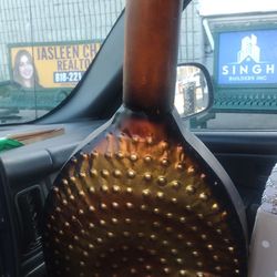 Uniquewise 34'' Metal Decorative Floor Vase Centerpiece Home Decoration for Dried Flower and Artificial Floral Arrangements in Living Room Decor,  