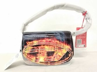 Diesel 1dr Shiny Flame Multi-color Shoulder Bag Vc0726ezmia