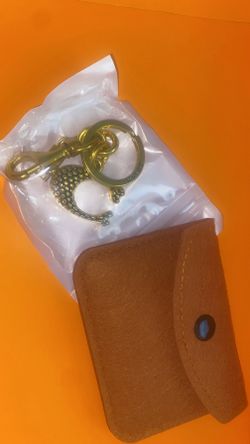 COACH keychain and card holder