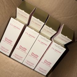 LOT Clarins Double Serum 50ml 1.6oz Complete Age Control Concentrate OF 8