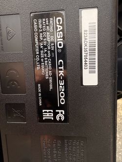 Casio CTK-3200 battery operated piano