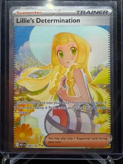 Lillie’s Determination SIR Pokemon card