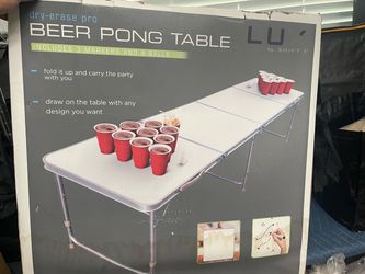 LUX Dry-Erase Pro Beer Pong Table