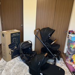 Nuna Stroller MIXX and Car Seat, Bassinet