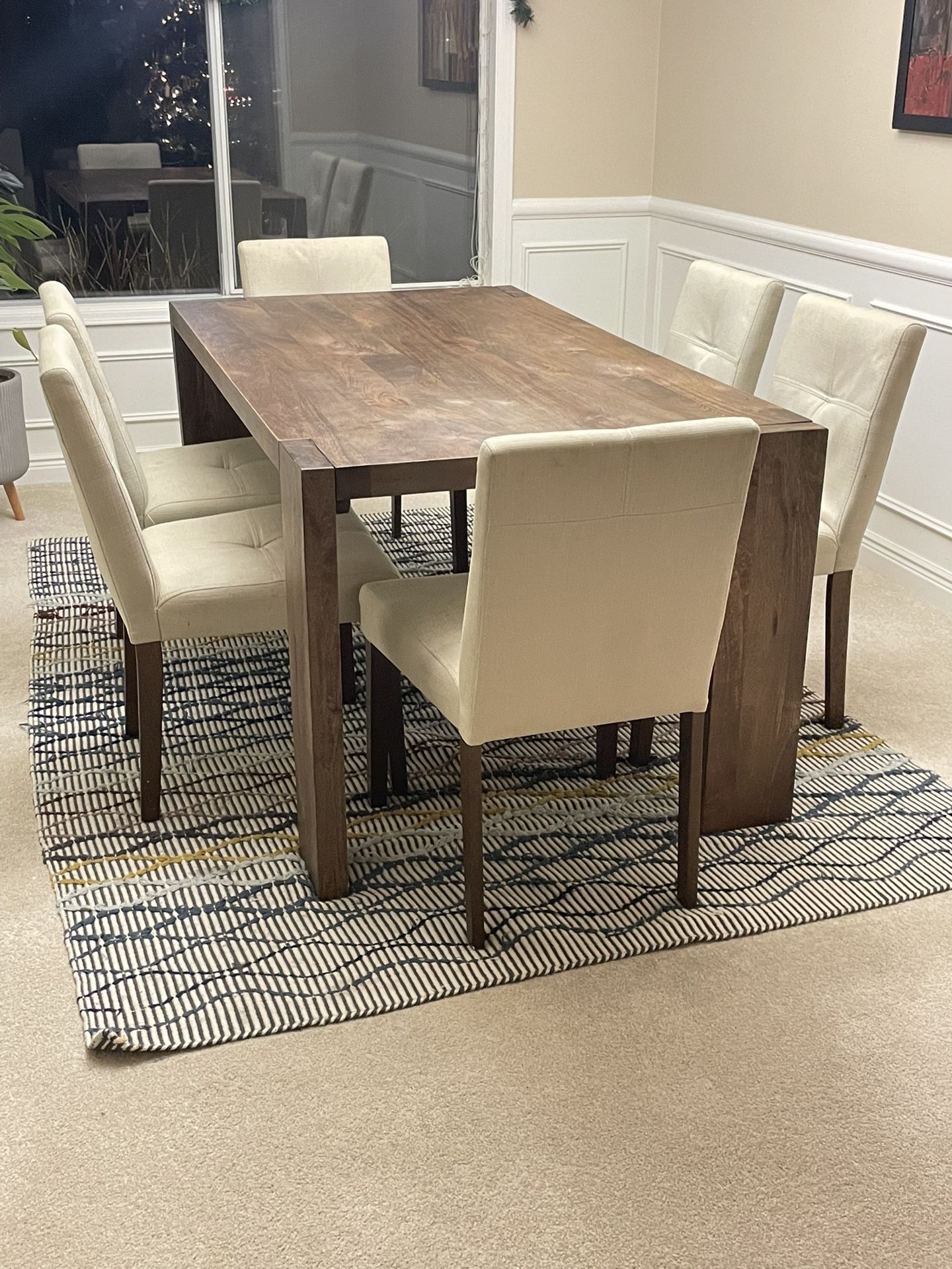 Used CB2 Solid Wood Table