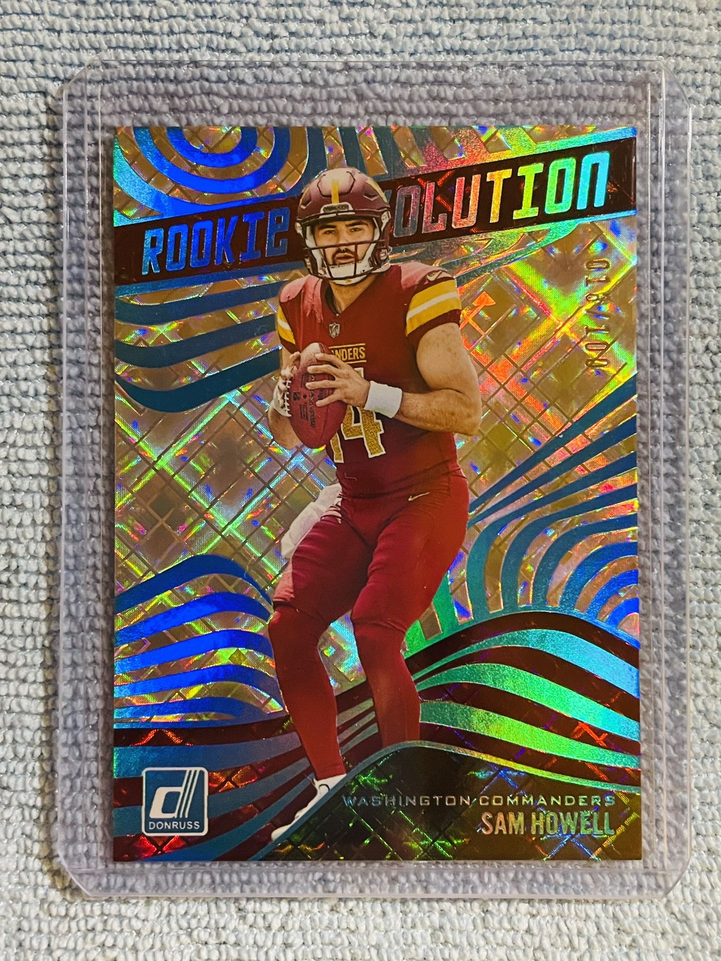Sam Howell 2022 Panini Donruss Rookie Revolution Cosmic /100!