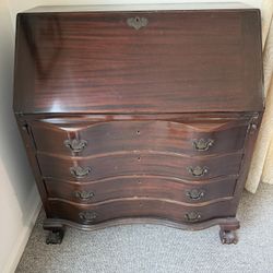 Mahogany Slant-Front Secretary Desk