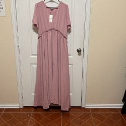 Dusty Rose Long Dress