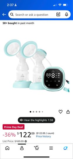 Electric breast pump