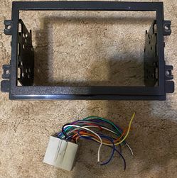 Ford double din dash kit and wire harness