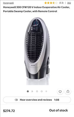 Honeywell Portable Evaporative Air Cooler