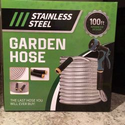 New Stainless Steel 100ft Hose 